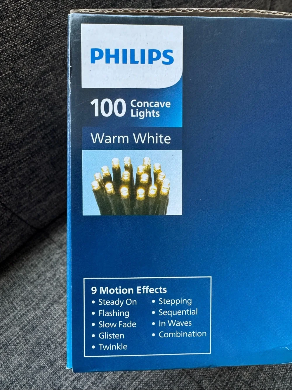 PHILIPS Warm White Concave 100-Count Indoor/Outdoor String Lights